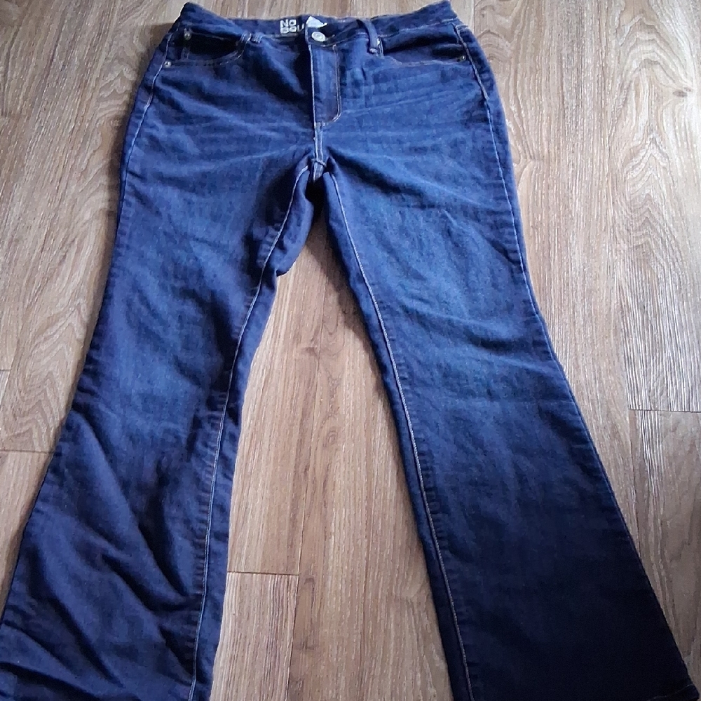 No Boundaries Blue Flare Wide Leg Denim